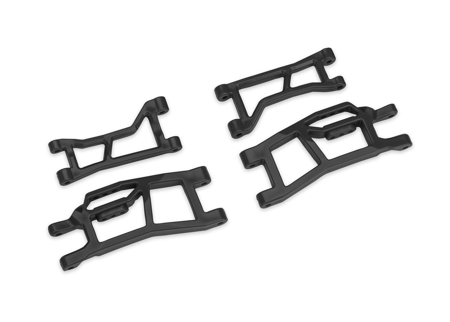 Traxxas Black WideMaxx Front Upper & Lower HD Suspension Arms - - Traxxas