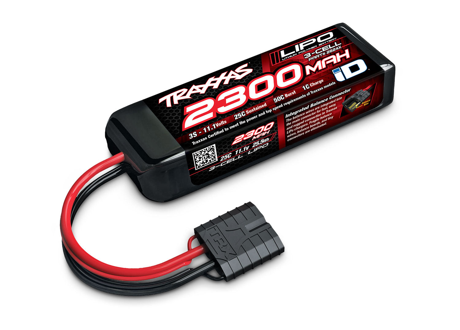 Traxxas 3S "Power Cell" 25C Li-Poly Battery w/Traxxas Connector (11.1V/2300mAh) - - Traxxas