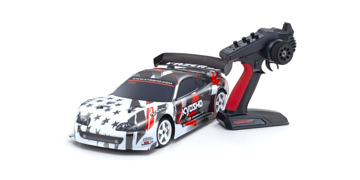 Kyosho Fazer Mk2 FZ02-D Toyota Supra A80 4WD 1/10 RTR Touring Car w/Syncro KT-231P+ 2.4GHz Radio (White) - - Kyosho