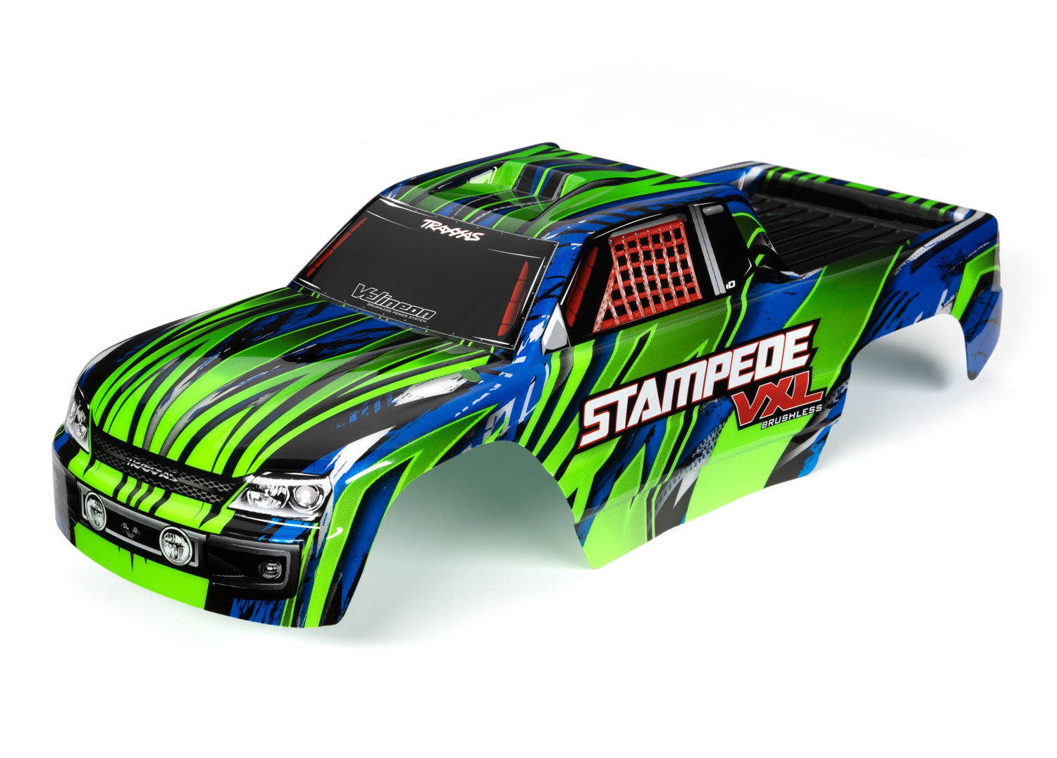Traxxas Stampede 2WD Green VXL Body - - Traxxas
