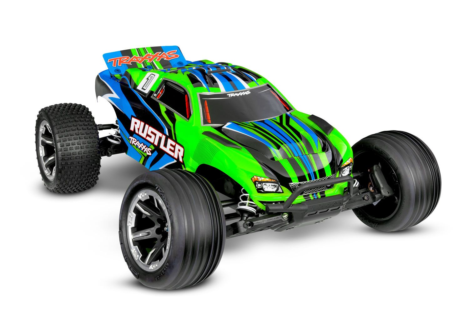 Traxxas Rustler HD 1/10 RTR 2WD Stadium Truck w/ USB-C Charger, XL-5 ESC -  - Traxxas