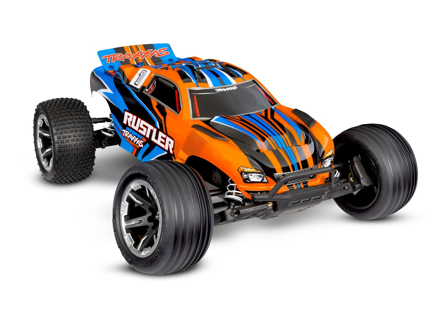 Traxxas Rustler HD 1/10 RTR 2WD Stadium Truck w/ USB-C Charger, XL-5 ESC -  - Traxxas