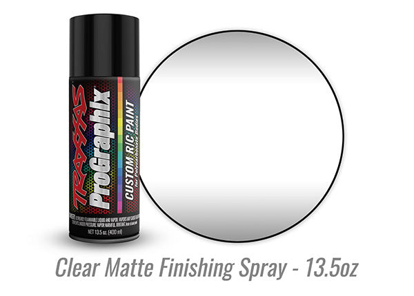 Traxxas ProGraphix "Matte Finishing Spray" Custom R/C Lexan Spray Paint (13.5oz) (Clear) - - Traxxas