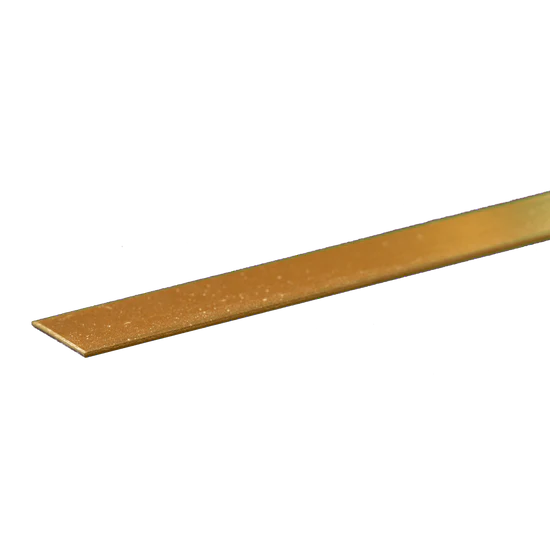 K&S Brass Strip: 0.025" Thick x 1/2" Wide x 12" Long (1 Piece) - Metal - K&S Precision Metals