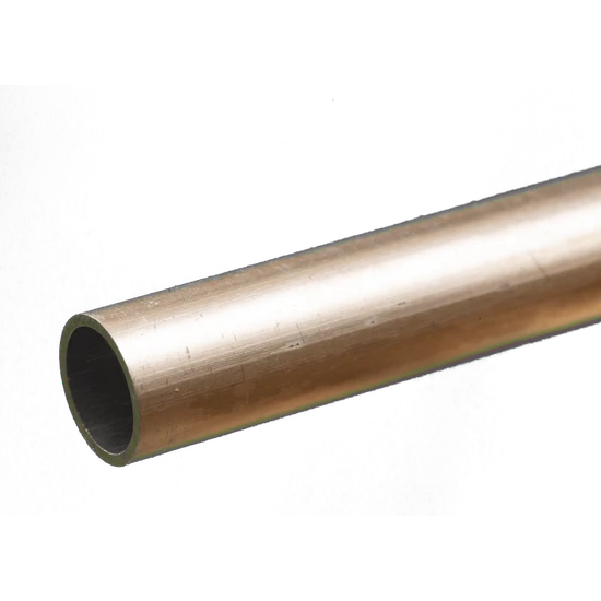 K&S Round Aluminum Tube: 1/2" OD x 0.035" Wall x 12" Long (1 Piece) - Metal - K&S Precision Metals