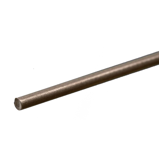 K&S Round Stainless Steel Rod: 1/8" OD x 12" Long (1 Piece) - Metal - K&S Precision Metals