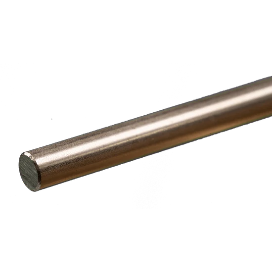 K&S Round Stainless Steel Rod: 1/4" OD x 12" Long (1 Piece) - - K&S Precision Metals