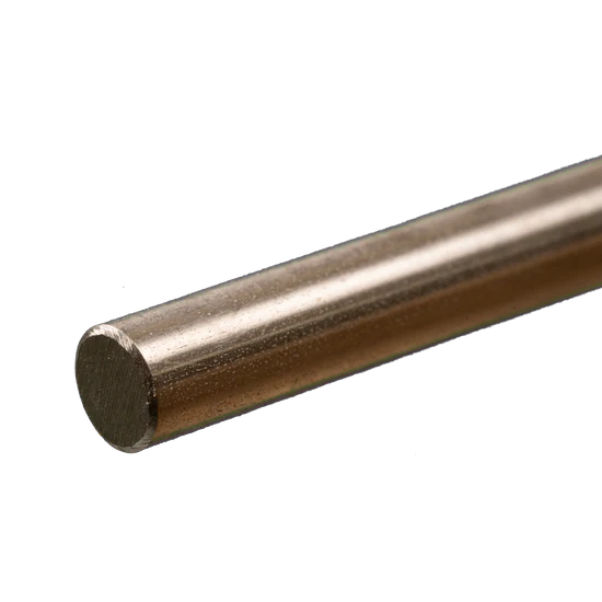 K&S Round Stainless Steel Rod: 3/8" OD x 12" Long (1 Piece) - Metal - K&S Precision Metals