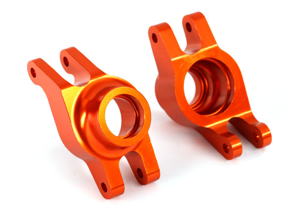 Traxxas Maxx Aluminum Hub Carriers (Orange) - - Traxxas