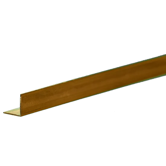 K&S Brass Angle: 0.014" Wall - 1/4" Leg Length - 12" Long (1 Piece) - Metal - K&S Precision Metals
