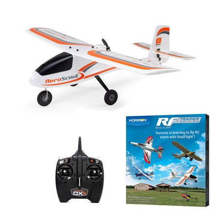 HobbyZone AeroScout S 2 1.1m RTF Basic with RealFlight, AS3X+ and SAFE - - Horizon Hobbies, Inc.
