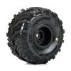 Proline Dreadnaught Mounted Black Wheel F/R (4) for Arrma Gorgon/Quake Grom - - Horizon Hobby, Inc.
