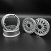 Reefs RC SHIELD 1.9" Beadlock Wheels w/Reef Hubs & Rings (Silver) (2) - - Horizon Hobbies, Inc.