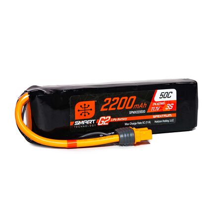 Spektrum 2200mAh 3S 11.1V Smart G2 LiPo 50C; IC3