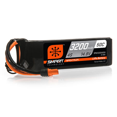 Spektrum RC 4S Smart LiPo Battery Pack (14.8V/3200mAh) w/IC3 Connector - stpatty - Horizon Hobbies, Inc.