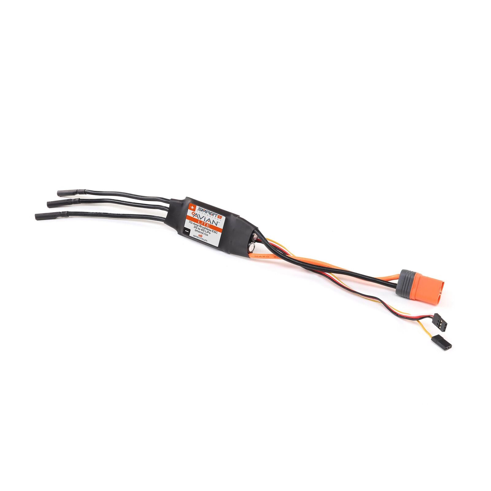 Spektrum RC Avian Lite 70-Amp Brushless Smart ESC w/IC5 Connector - - Horizon Hobbies, Inc.