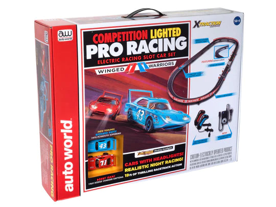 AUTO WORLD WINGED WARRIOR 19' SLOT RACE SET HO SCALE - - BCY service