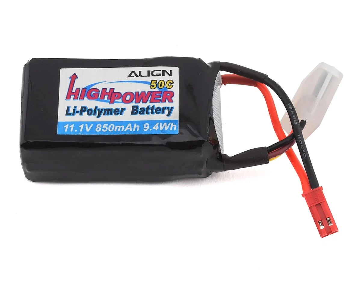 Align 3s LiPo Battery 30C (11.1V/850mAh) w/JST Connector - stpatty - AMain Distributing
