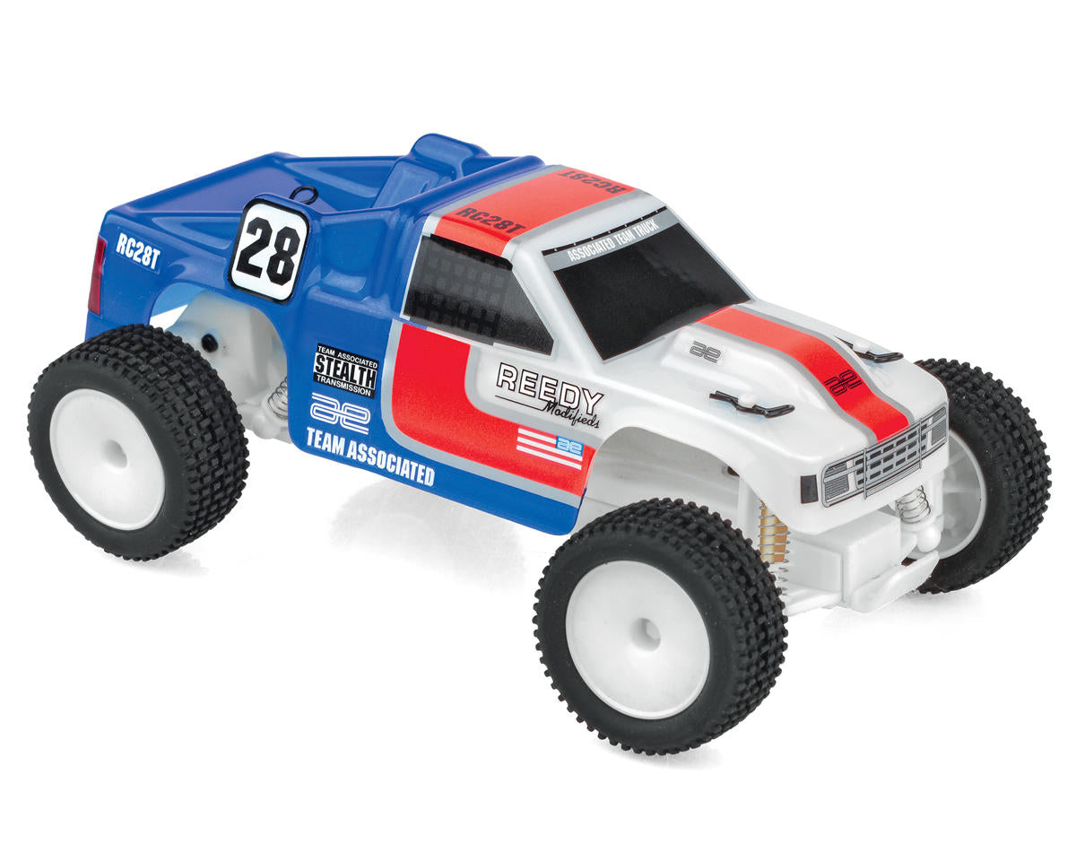 Team Associated RC28T Zoom 1/28 RTR 2WD Micro RC10T Truck w/2.4GHz Radio, Integrated Battery & USB-C Cable