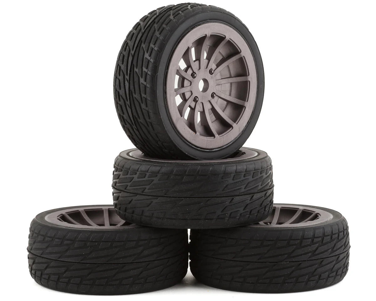 Team Associated Apex2 Sport Datsun 240Z Pre-Mounted Wheels & Tires (4) - - AMain Distributing