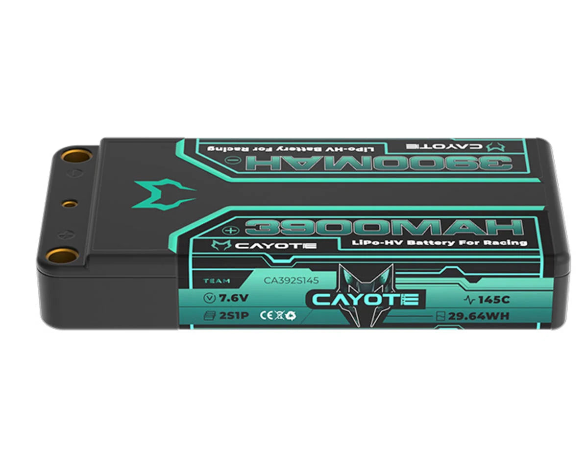 Cayote 2S 145C LCG Shorty LiHV Battery w/5mm Bullets - - RC Visions