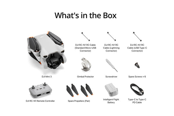 DJI Mini 3 Camera Drone 4K w/ RC-N1 Controller - stpatty - DJI