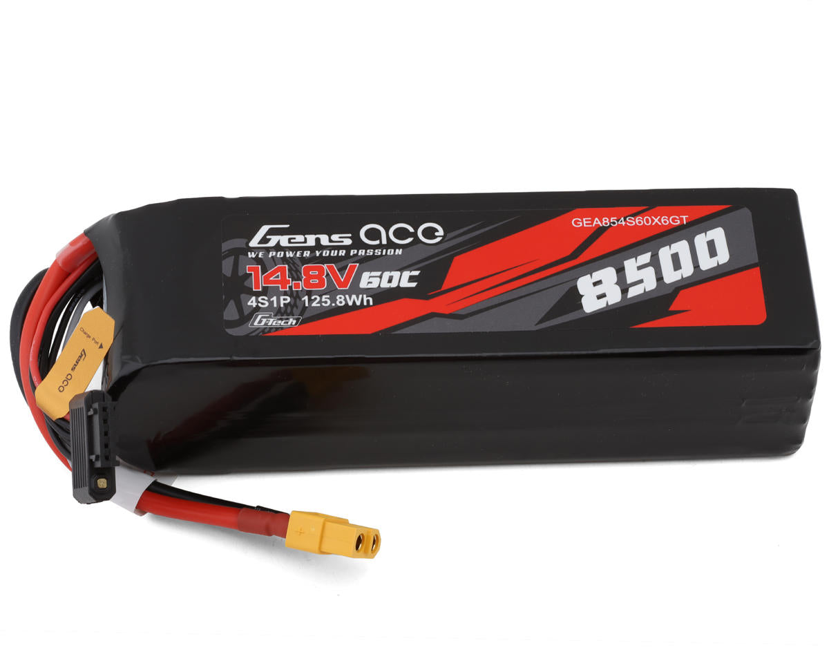 Gens Ace G-Tech Smart 4S LiPo Battery 60C (14.8V/8500mAh) w/XT60 Connector - - Horizon Hobbies, Inc.