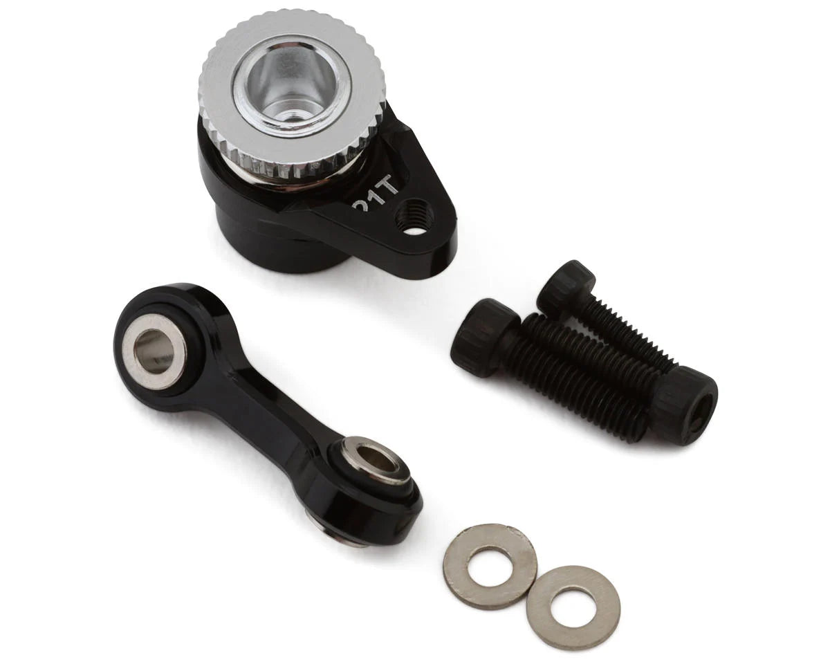 Hot Racing Arrma Grom Aluminum Servo Saver Set (Black) (21T) - stpatty - AMain Distributing