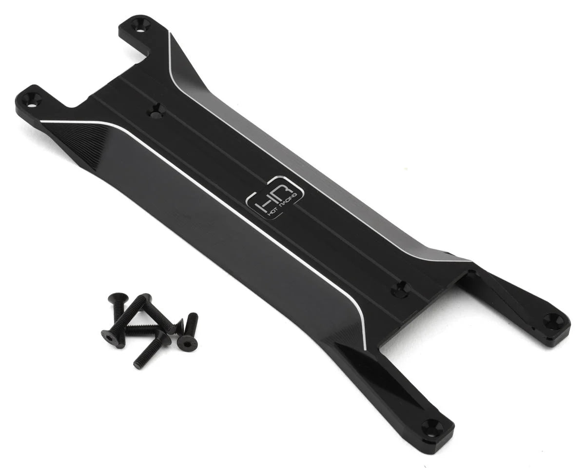 Hot Racing Aluminum Lower Chassis Cover Plate for Traxxas® Mini Maxx® (Black) - - AMain Distributing