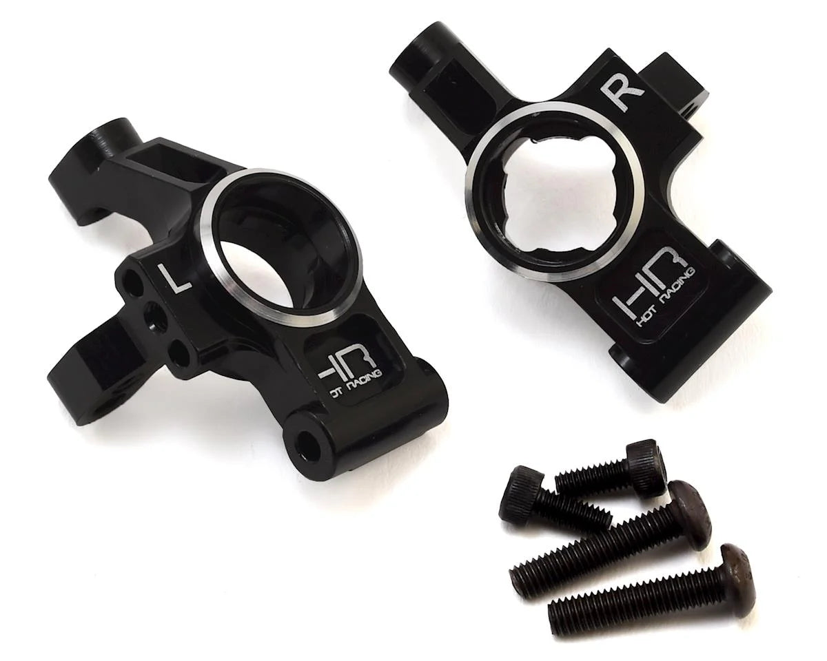 Hot Racing Aluminum Rear Hub Carriers for Traxxas 4-Tec 2.0 (Black) (2) - - AMain Distributing