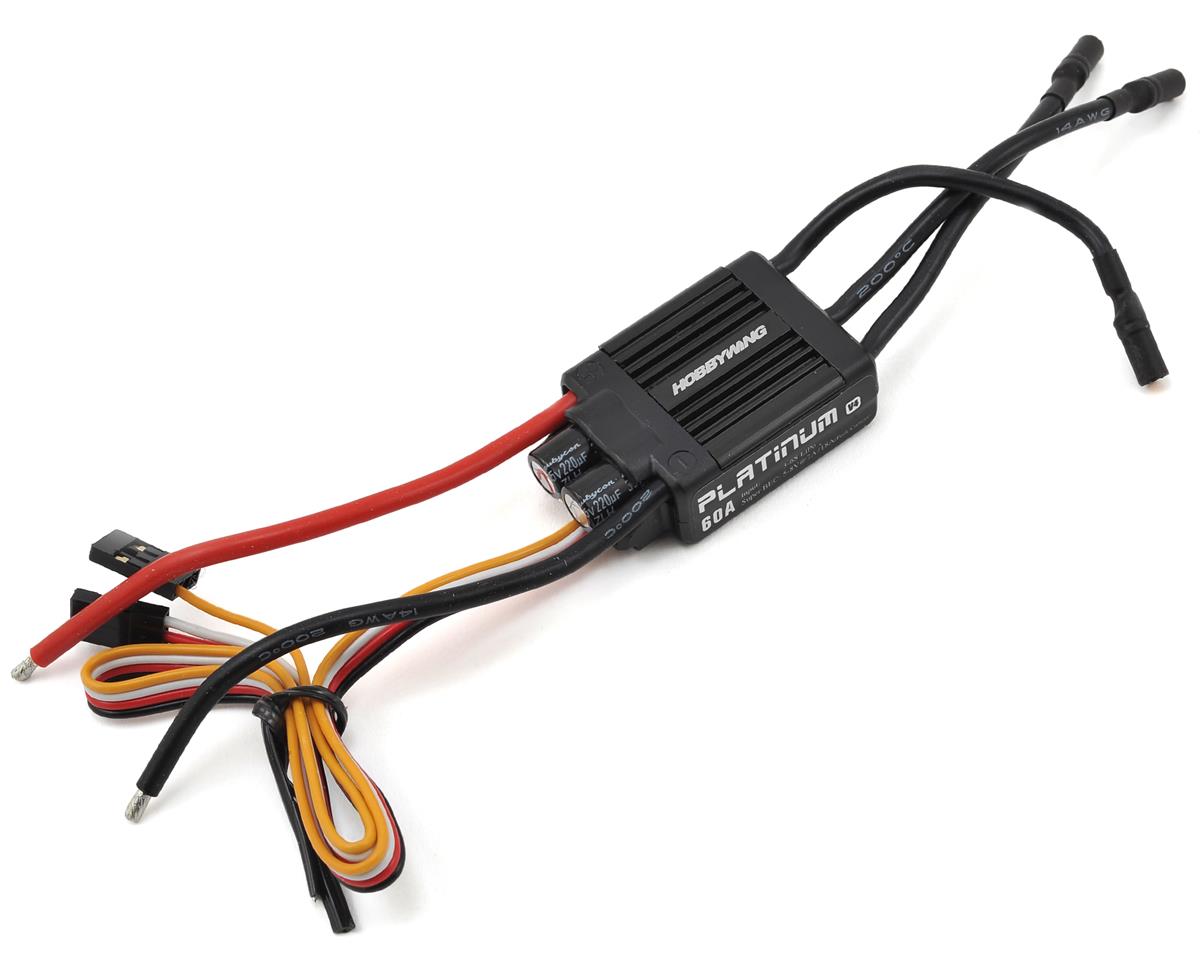 Hobbywing Platinum 60A V4 60 Amp ESC - - HobbyWing North America