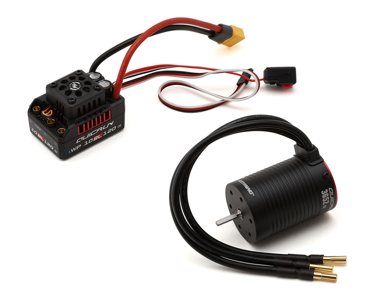 Hobbywing QuicRun 10BL120 G2 Sensorless Brushless ESC/3652SL Motor Combo - - HobbyWing North America