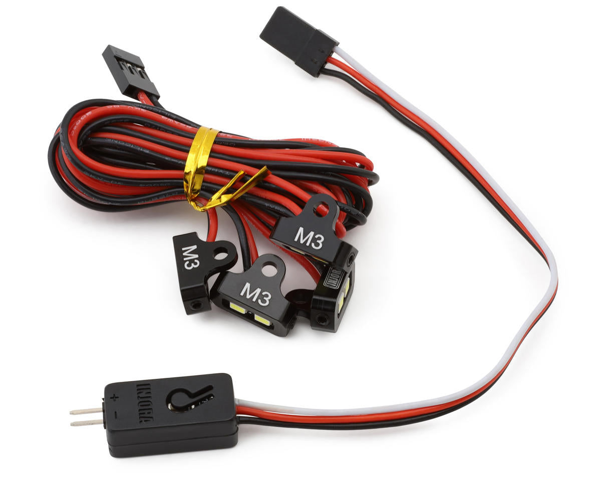 Injora 1/10 Rock Crawler LED Rock Light Kit (White) (4) w/Light Controller - - AMain Distributing