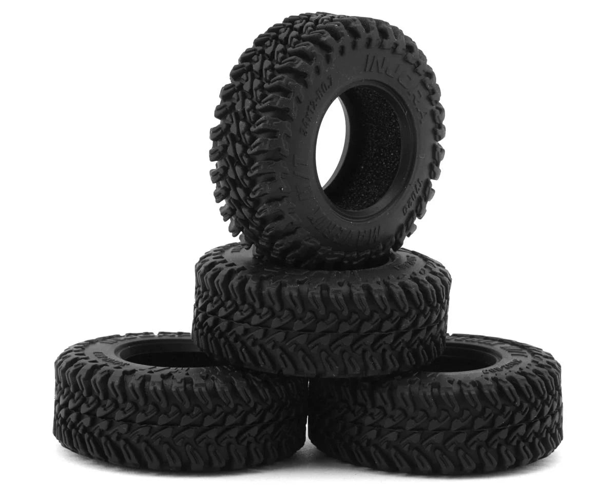 Injora 0.7" Maverix M/T Micro Rock Crawler Tires (4) (34mm OD) (S5) w/Foam Inserts - - AMain Distributing