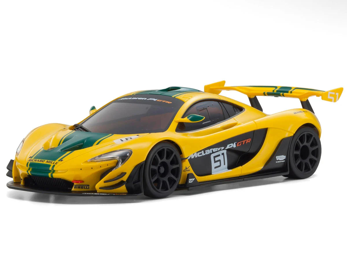 Kyosho MR-04 RWD Mini-Z Readyset w/McLaren P1 GTR Body (Yellow/Green) w/KT-531P 2.4GHz Radio - - Kyosho