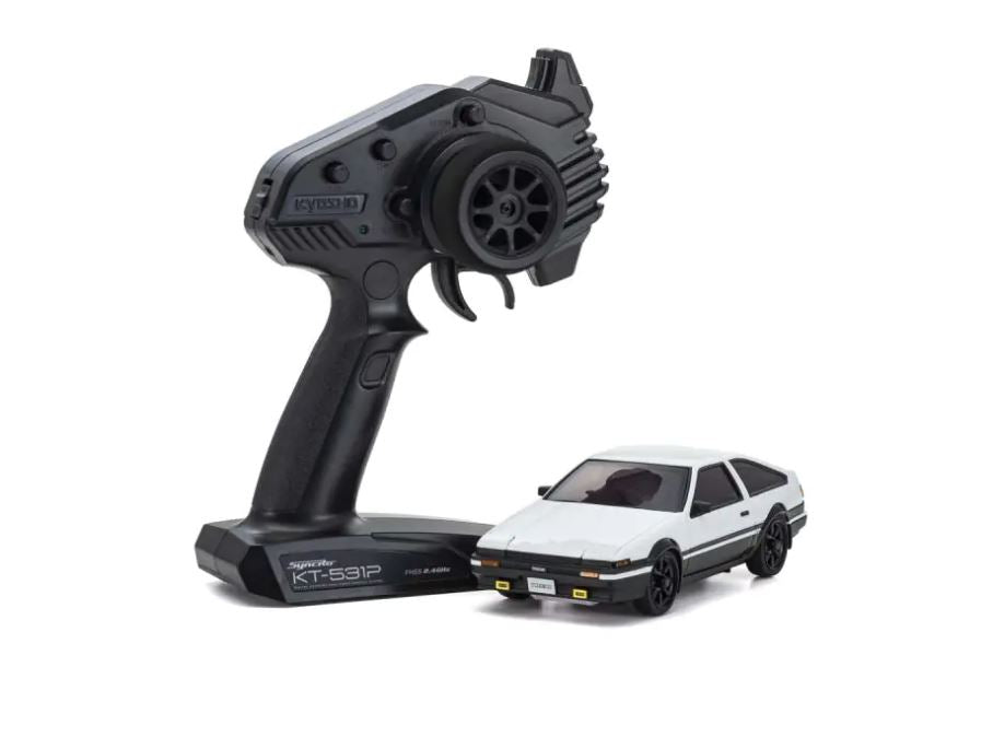 Kyosho MA-020 AWD Mini-Z ReadySet w/Toyota Sprinter Trueno AE86 Body (White) & 2.4GHz Radio - - HRP Distributing, Inc.