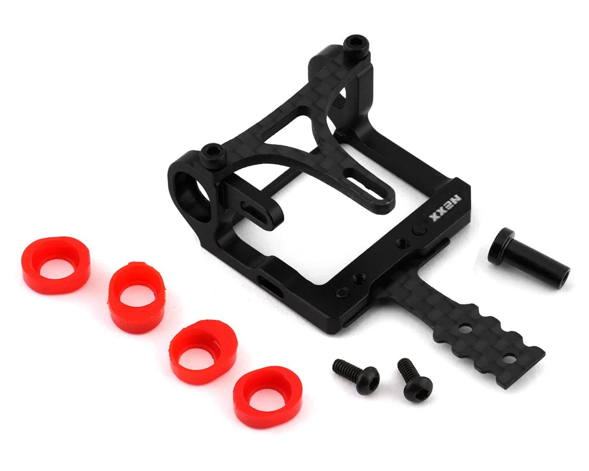 NEXX Racing Mini-Z 2WD LCG 98-102mm Aluminum Round Motor Mount (Black) - - AMain Distributing
