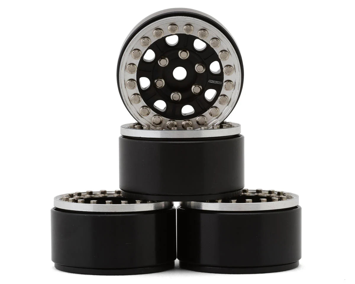 RC4WD Raceline 1.0 Monster Beadlock Wheels V2 (Silver/Black) (4) - stpatty - AMain Distributing