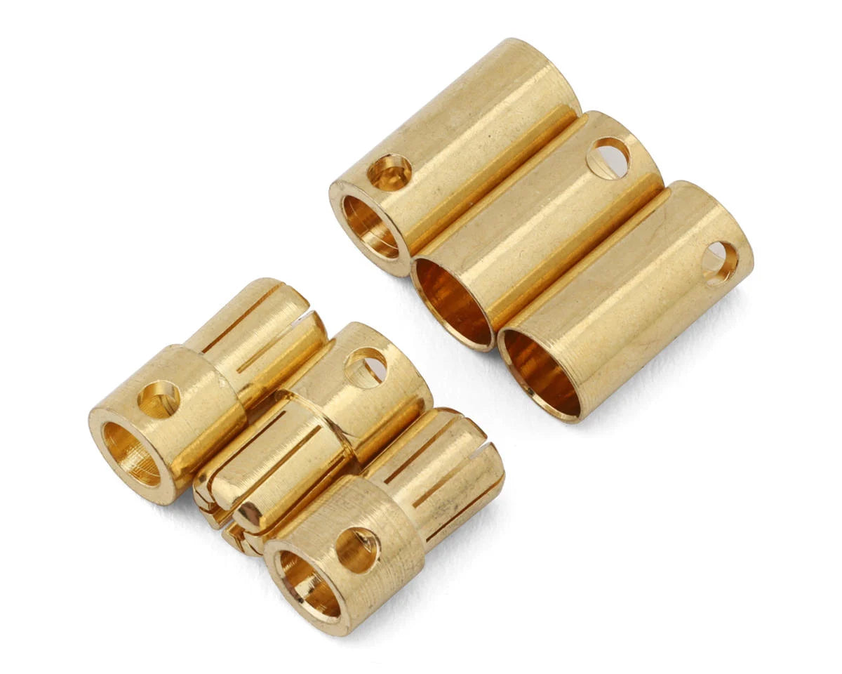 Samix 6.5mm High Current Bullet Plug Connectors Set (3 Male/3 Female) - - AMain Distributing