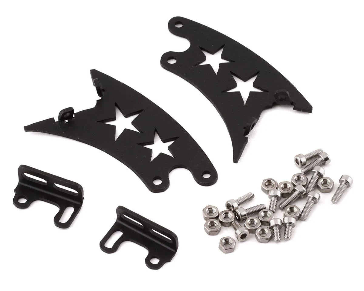 Sideways RC Edge Mount 2 Scale Drift Wing Mount (Black) - stpatty - AMain Distributing