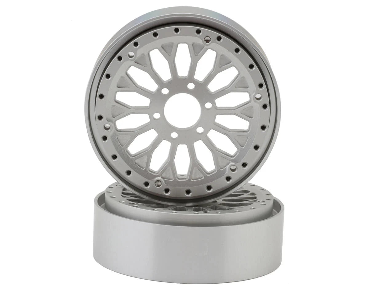 Reefs RC SHIELD 2.2 Aluminum Beadlock Wheels w/Hubs (2) - - AMain Distributing