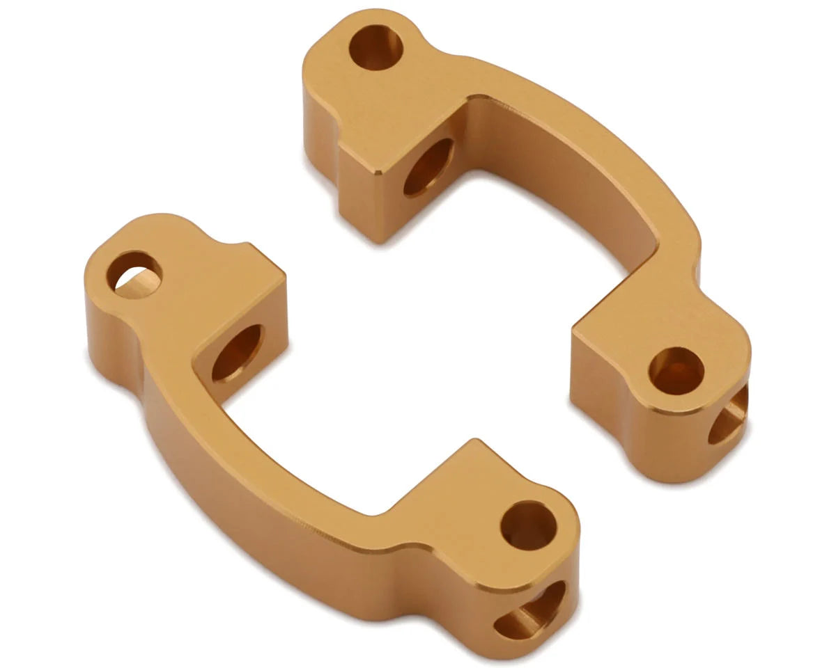 ST Racing Concepts Redcat Lowrider CNC-Machined Aluminum Caster Blocks (+6 Deg) (Gold) (2) - - AMain Distributing