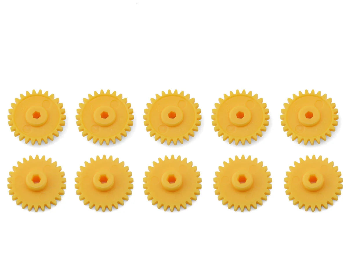 Tamiya JR Mini 4WD G-18 Gear (Yellow) (10) - - AMain Distributing