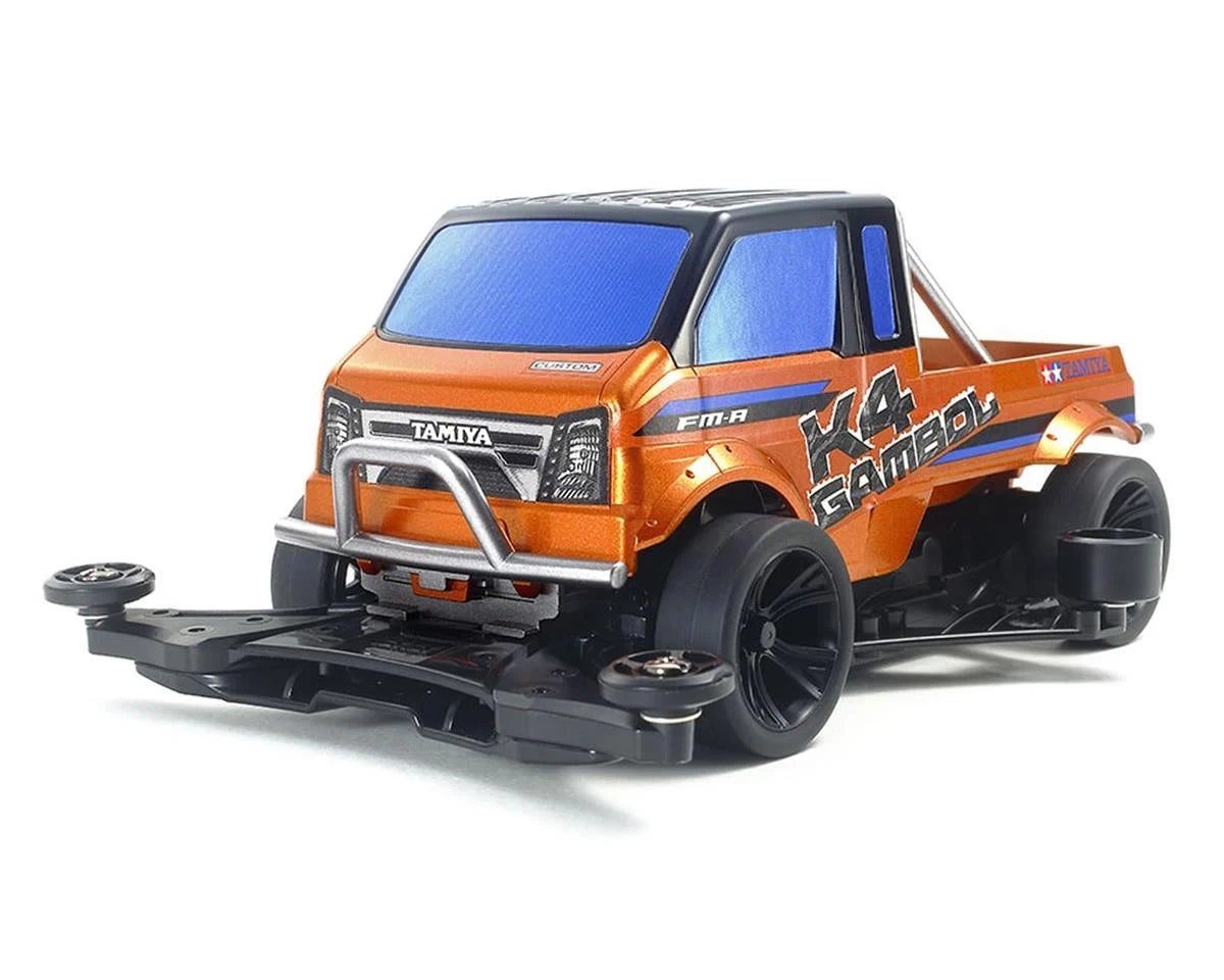 Tamiya 1/32 JR K4 Gambol FM-A Chassis Mini 4WD Kit (Metallic Orange) - - AMain Distributing
