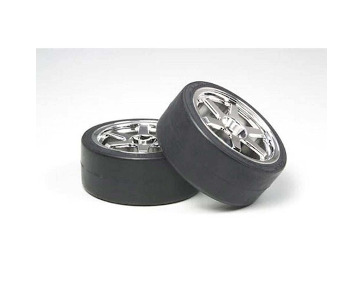 Tamiya Tires/Wheels (2): Drift Type D, 26mm - - AMain Distributing