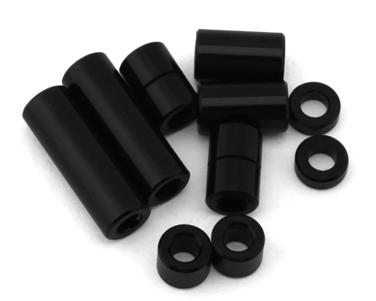 Tamiya JR Aluminum Spacer Set (10) (Black) - - AMain Distributing