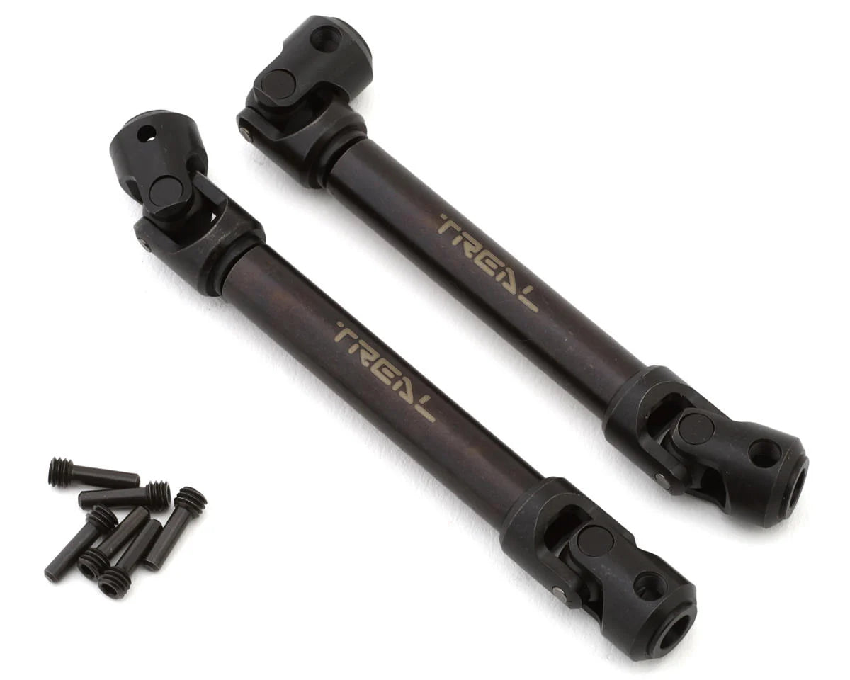 Treal Hobby Axial SCX10 III/Capra Hardened Steel Driveshafts (2) (91-125mm) - - AMain Distributing