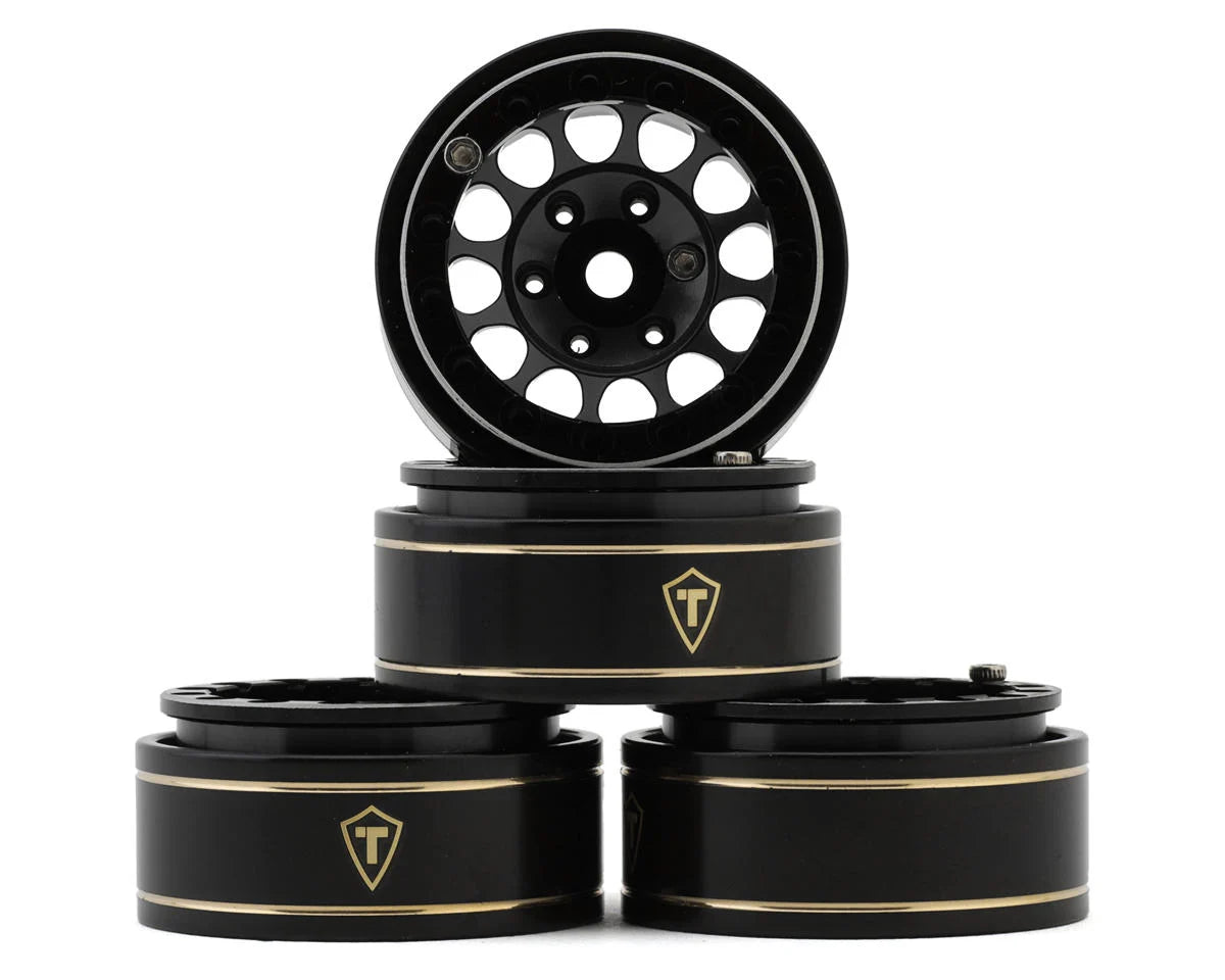 Treal Hobby Type I 1.0" Classic 12-Spoke Beadlock Wheels (4) (27.2g) - - AMain Distributing