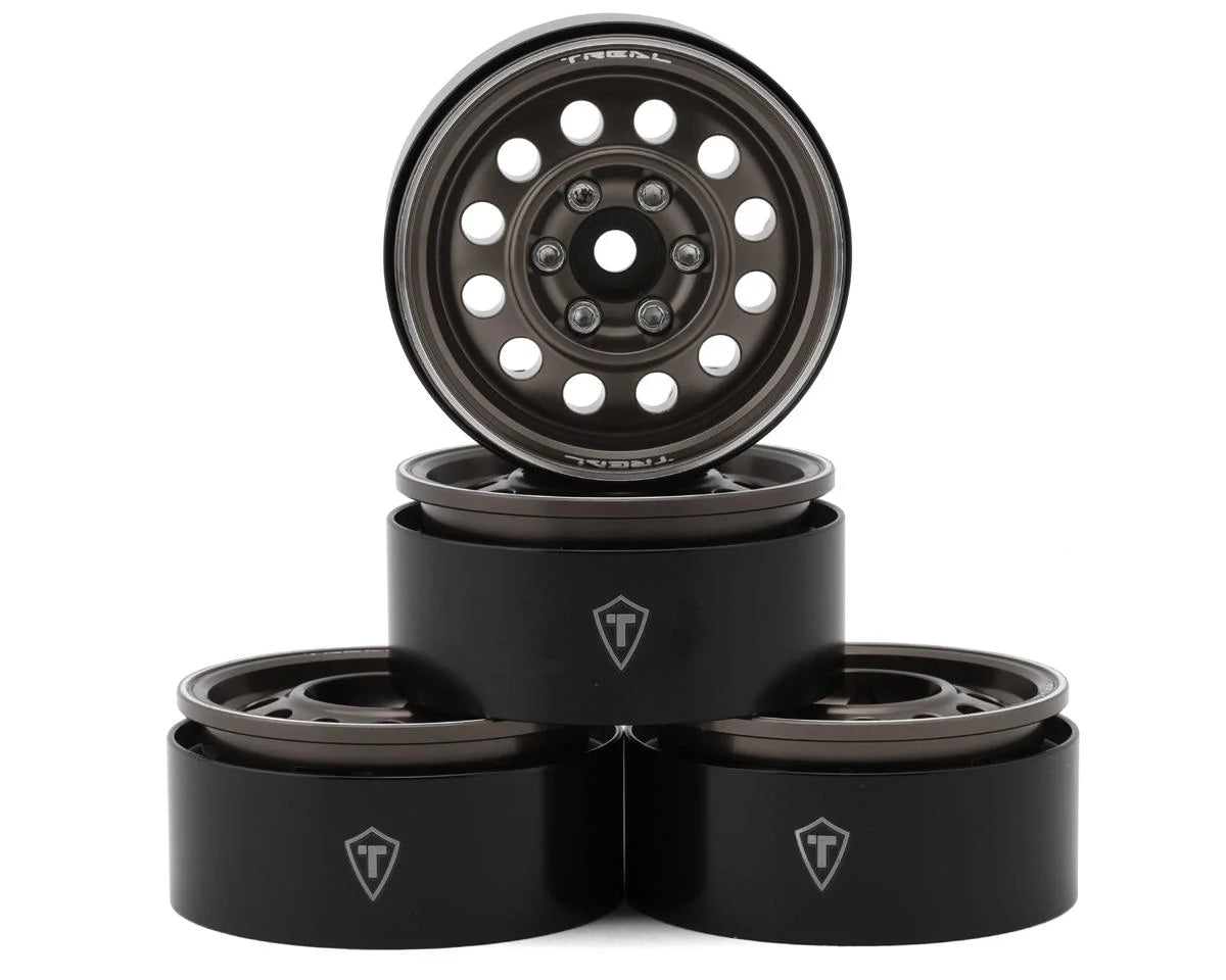 Treal Hobby Type I 1.9" Vintage 12-Hole Beadlock Wheels(4) - stpatty - AMain Distributing