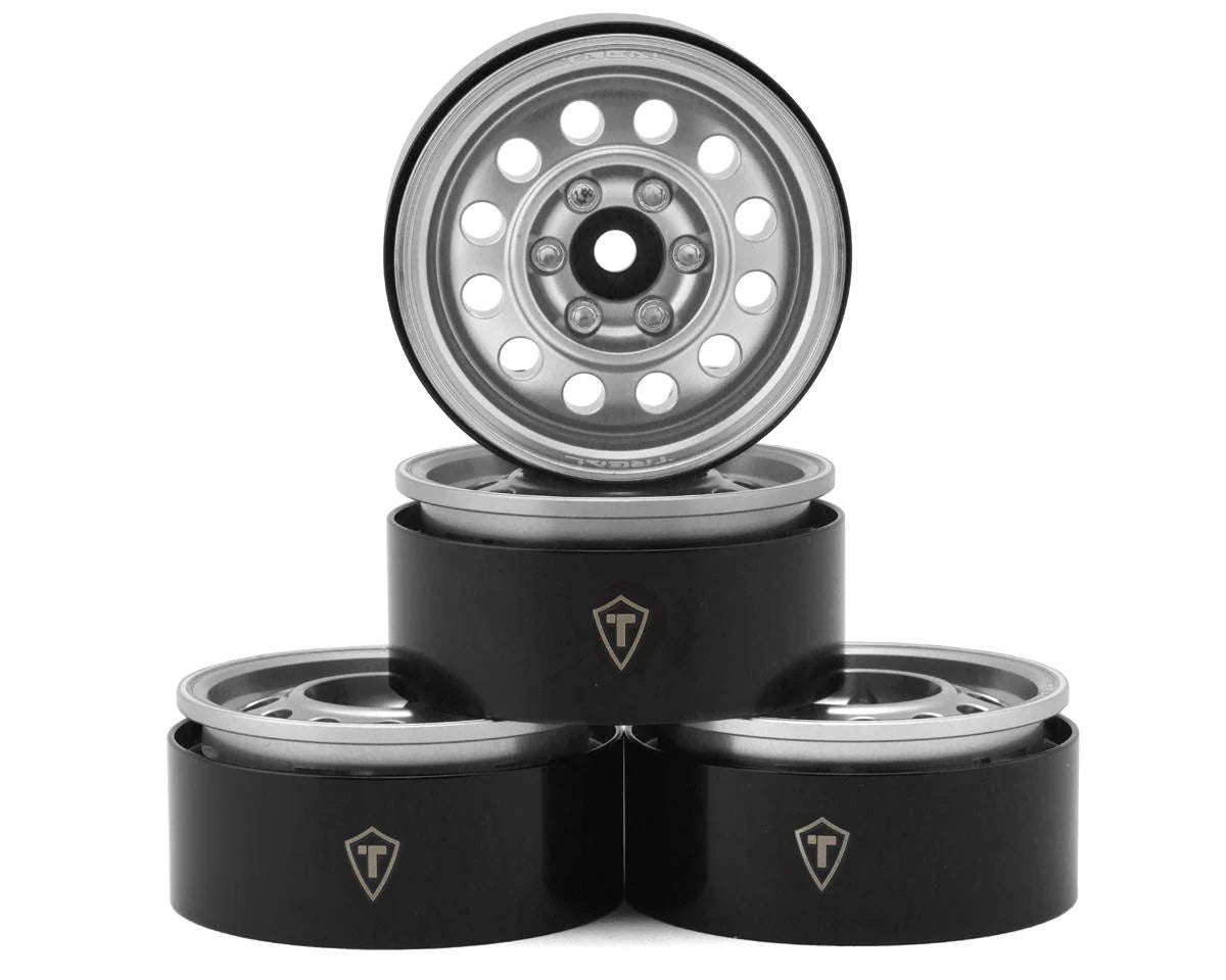 Treal Hobby Type I 1.9" Vintage 12-Hole Beadlock Wheels(4) - stpatty - AMain Distributing